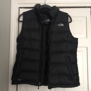 North Face black puffer vest